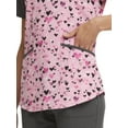 thumbnail image 5 of Scrubstar Women's "Sentimental Hearts" V-Neck Print Scrub Top WM12T751GB, 5 of 6