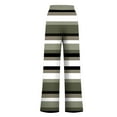 thumbnail image 5 of Fewfanhot Pants for Women Flare Leggings Cute Stripe Print Stretchy Wide Leg Loose Casual Pocket Pants, 5 of 7