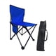 thumbnail image 4 of Silla de camping plegable con bolsa de transporte y almacenamiento, compacta, antideslizante, portátil, para parques, barbacoas, senderismo y césped. Azul, 4 of 8