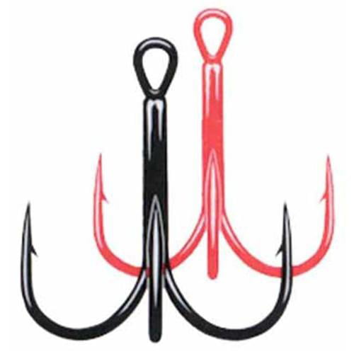 Owner Stinger-36 Treble Hook #4 Round Bend/Wire Gap Black Chrome 7/Pk 5636-071 