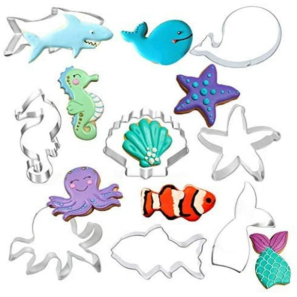 Under the Sea Creatures Cookie Cutter Set - 8 Pack Biscuit