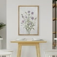 thumbnail image 2 of PixonSign Framed Canvas Print Wall Art Purple Watercolor Wildflower Still Life Nature Wilderness Illustrations Modern Art Botanical Floral Farmhouse/Country Relax/Calm/Cozy - 16"x24" Natural, 2 of 5