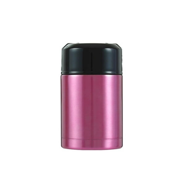 Yuarrent Termo de acero inoxidable para alimentos de 800 ml, fiambrera escolar para niños (rosa roja) Electrodomésticos Yuarrent HA018385-00