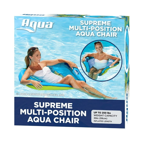 Silla de piscina y salón Aqua Deluxe Supreme Hex Blue Fern