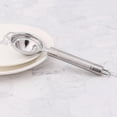thumbnail image 4 of Separador de huevos, práctico utensilio de cocina con cuchilla de acero inoxidable, compacto y portátil para separar rápidamente la yema y la clara del huevo, apto para lavavajillas, tono plateado, 1, 4 of 8