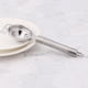 thumbnail image 4 of Separador de huevos, práctico utensilio de cocina con cuchilla de acero inoxidable, compacto y portátil para separar rápidamente la yema y la clara del huevo, apto para lavavajillas, tono plateado, 1, 4 of 8
