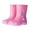 Pink, variant on Toddler Boy Girl Rain Boots Waterproof Lightweight Garden Puddle Play Shoes for Water Beach Outdoor Playing