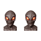 thumbnail image 1 of Máscara Alien Halloween Cabeza Completa Látex para Cosplay (Ojos) Rojo, 1 of 3
