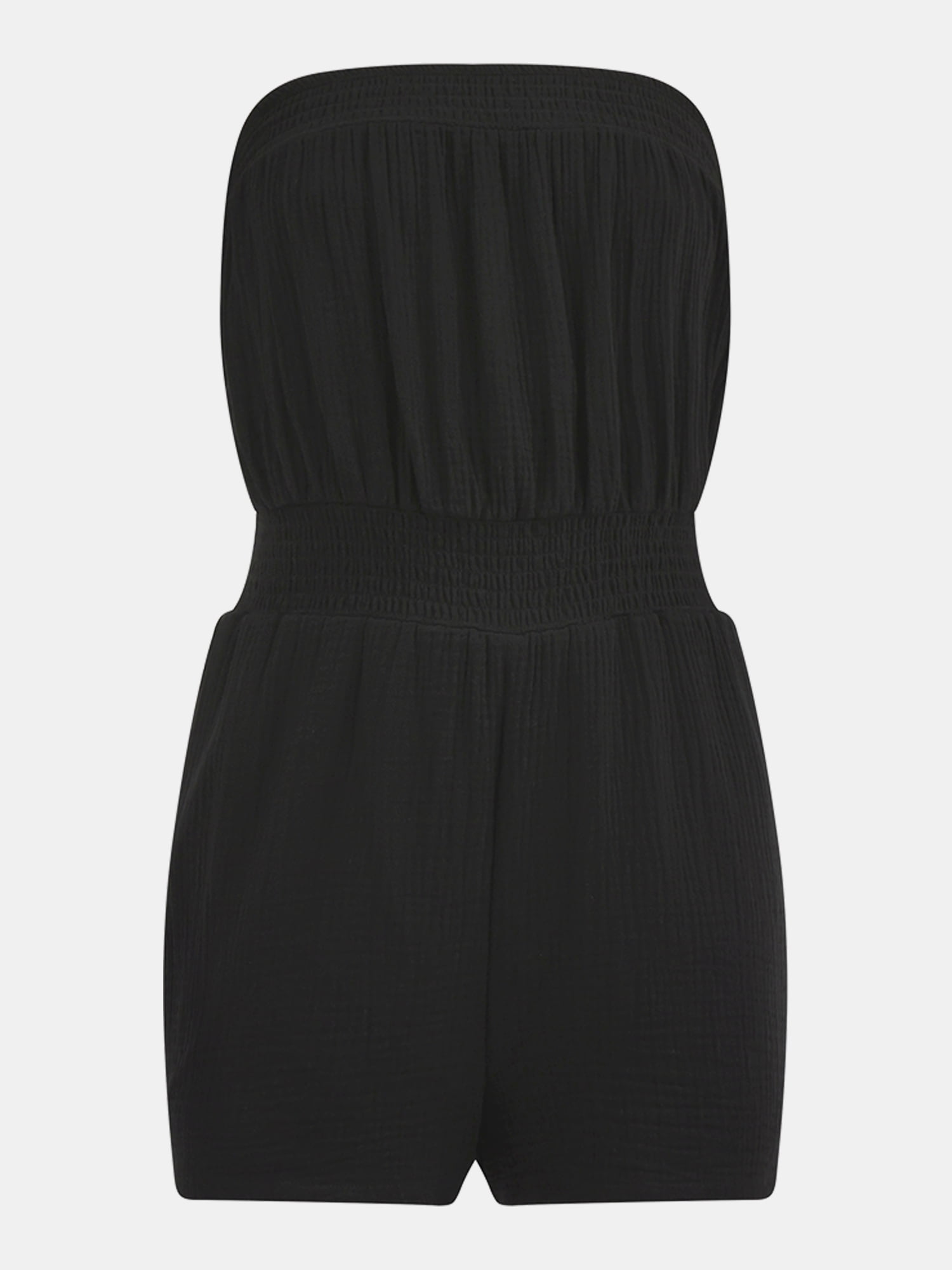 No Boundaries Smocked Waist Romper, Women's