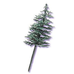 Evergreen Trees for Cake and Cupcake Decorating (12-Pack)