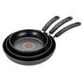 thumbnail image 4 of T-fal B363S3 Specialty Nonstick 3 PC Fry Pan Cookware Set, 3-Pack, Black, 4 of 4