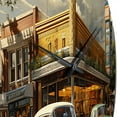 thumbnail image 3 of Designart "Retro Reverie in Red Mid Century" Transportation Oversized Wall Clock, 3 of 5