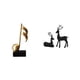 thumbnail image 1 of Escultura De Ciervo Con Nota Musical De Resina, Adorno Creativo De Mesa, Figura Central Para Escritorio, Chimenea, Sala De Estar, Estudio, Regalo De Inauguración De La Casa, 1 of 8