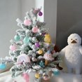 thumbnail image 3 of Christmas Tree Ornaments Set 4-Piece Rainbow Plastic Decorations 3.93 in x 2.36 in Each for Tree or Window Display, 3 of 6