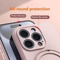 thumbnail image 4 of Magnetic Stand Case Wireless Charging Invisible Holder Cover for iPhone 16promax Liquid Silicone (for iPhone 16promax/Red), 4 of 5