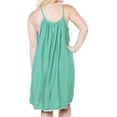 thumbnail image 2 of HAPPY BAY Women's Spaghetti Strap Sleepwear Slip Chemise 1X-2X Sage_AC68, 2 of 5