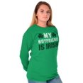 thumbnail image 4 of St Patricks Day Irish Boyfriend Women's Long Sleeve T Shirt Brisco Brands M, 4 of 6