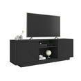 thumbnail image 2 of Techni Mobili Modern TV Stand for TV’s up to 70” with 2 Storage Cabinets with Patterned Doors, Black RTA-940TV-BK, 2 of 13