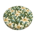 thumbnail image 2 of Lsque Lilies Flowers Round Bar chair cushion covers Velvet Fabric Premium Comfort Protects from Scratches and Stains for 14-17 Inch Chair- 13 inch, 2 of 7