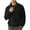Black, variant on UVEASISHA Mens Quarter Zip Pullover Quilted Sweatshirt Geometric Texture Long Sleeve Lapel Fall Tops Solid Color Casual Sweatshirts for Men Todays Sales Today Black L