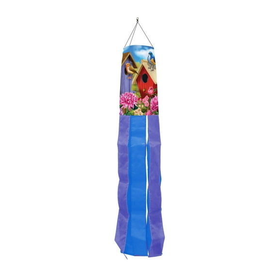 Briarwood Lane Colorful Birdhouses Spring Windsock