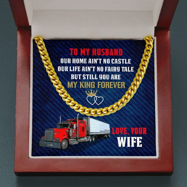 Anniversary gifts For Truck Lover Jewelry To My Husand Trucker