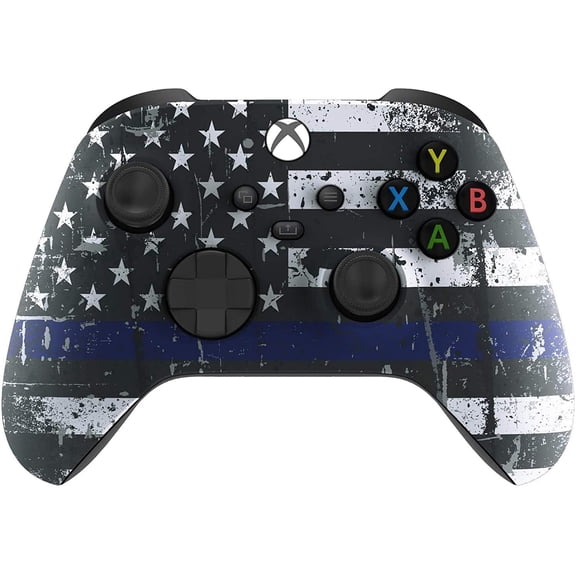 Wireless Controller for Microsoft Xbox Series X/S & Xbox One - Custom Soft Touch Feel - Custom Xbox Series X/S Controller (X/S Blue Line)