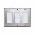 thumbnail image 3 of Eurofase Heating - Simple Switch Wall Plate and Gang Box - 20 Amp Per Pole-Stainless Steel Finish-Three Switch What's Included, 3 of 3