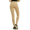 thumbnail image 3 of Women & Plus Cotton High Waist Full Length Cotton Workout Leggings (BEIGE, L), 3 of 3