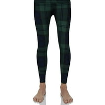 Rocky Base Layer Men Cold Weather Long Johns Thermal Underwear, Green Plaid XL