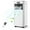 White, variant on Costway 5000 BTU (8000 BTU ASHRAE) Portable Air Conditioner w/ Remote Control 3-in-1 Air Cooler w/ Drying
