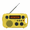 Yellow, variant on Kaito KA580 Emergency Radio with Solar Dynamo Crank AM FM NOAA Weather Receiver - Yellow
