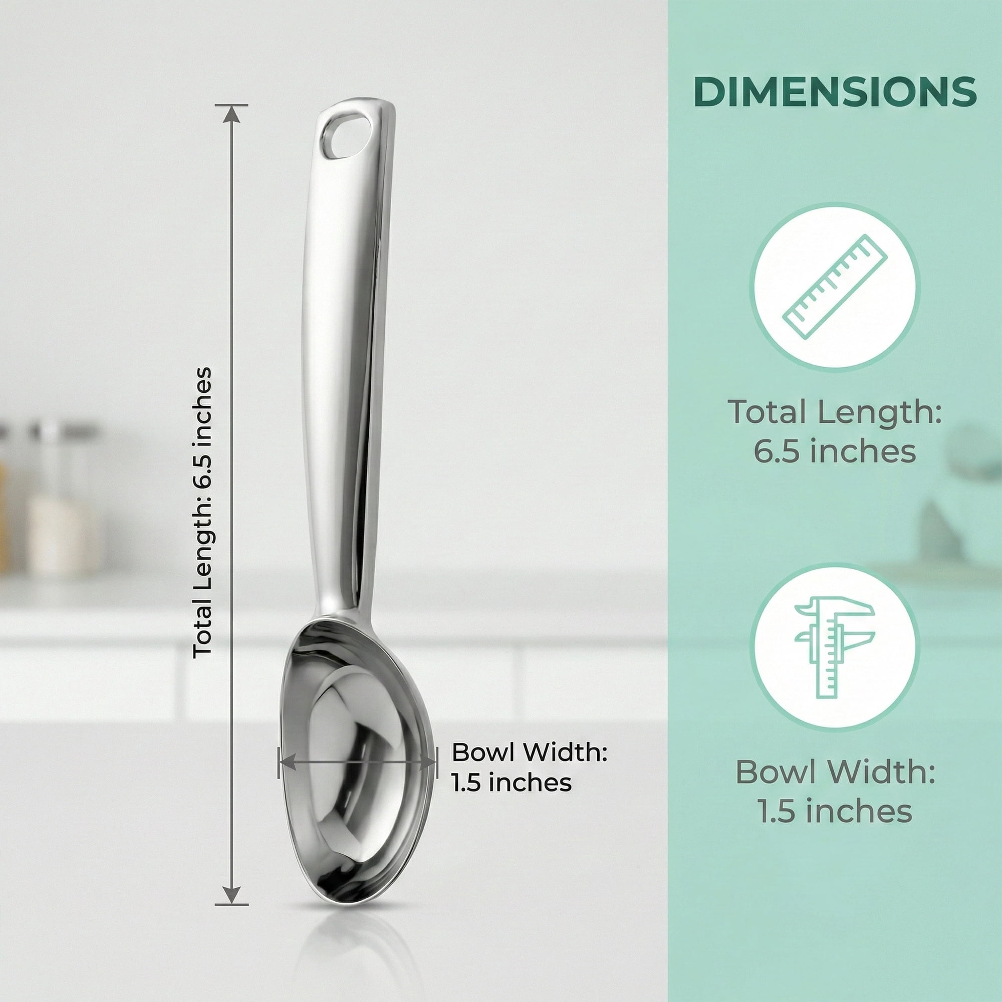 Unique Bargains Ice Cream Scoop 1 Pcs Zinc Ice Cream Scooper Silver B 6.5in