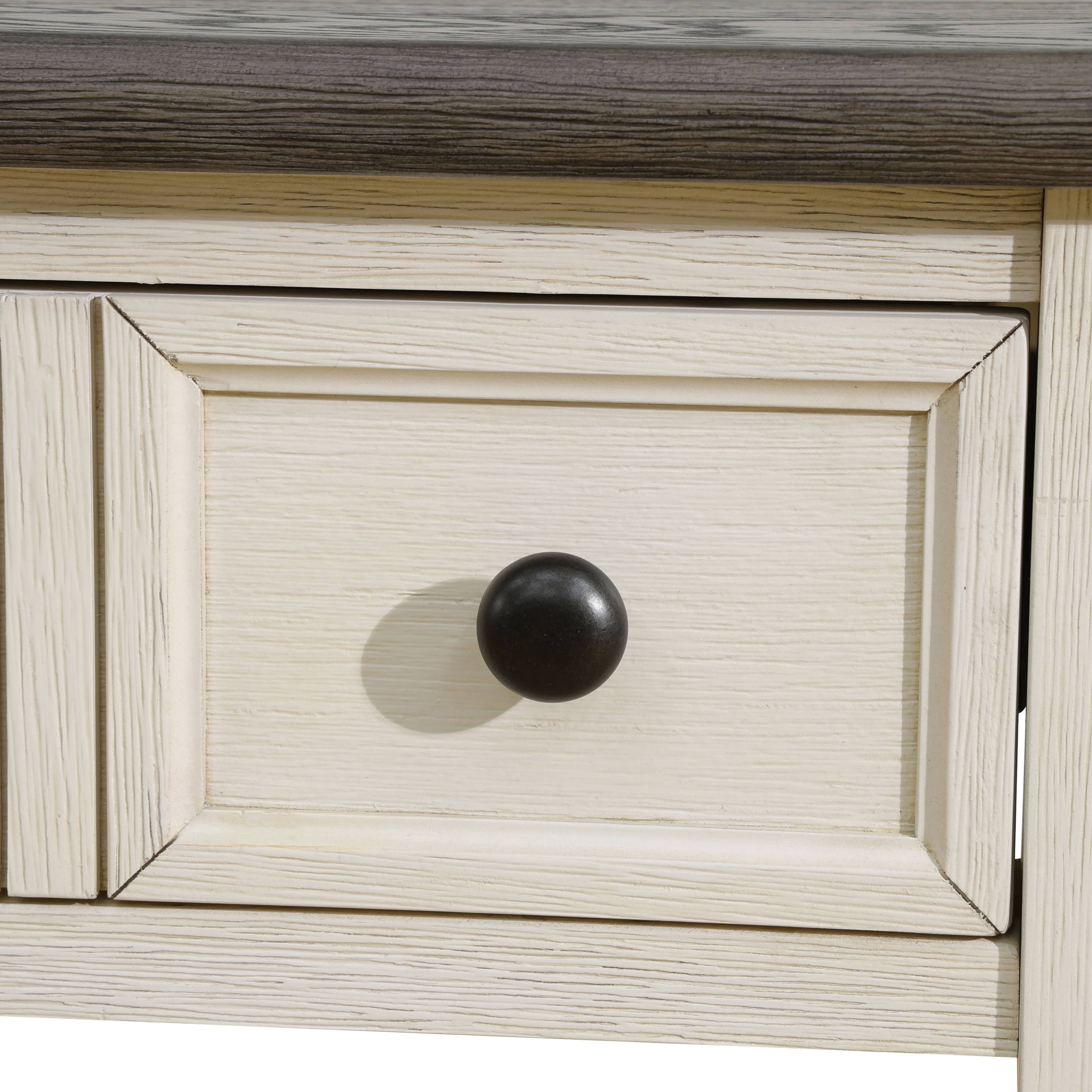 MAYEERTY Farmhouse End Table with Drawer and Shelf, Sturdy Wood Side Table for Bedroom Living Room