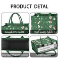 thumbnail image 4 of Large Capacity Tote Bag,Green Christmas Pattern Handbag Fashion Luxury Tote Bag,15.7"x13"x 5.1" Inches,Laptop Compatible, 4 of 6