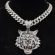 thumbnail image 3 of Collar con colgante de tigre shaofei estilo hip hop 20 pulgadas color pl, 3 of 5