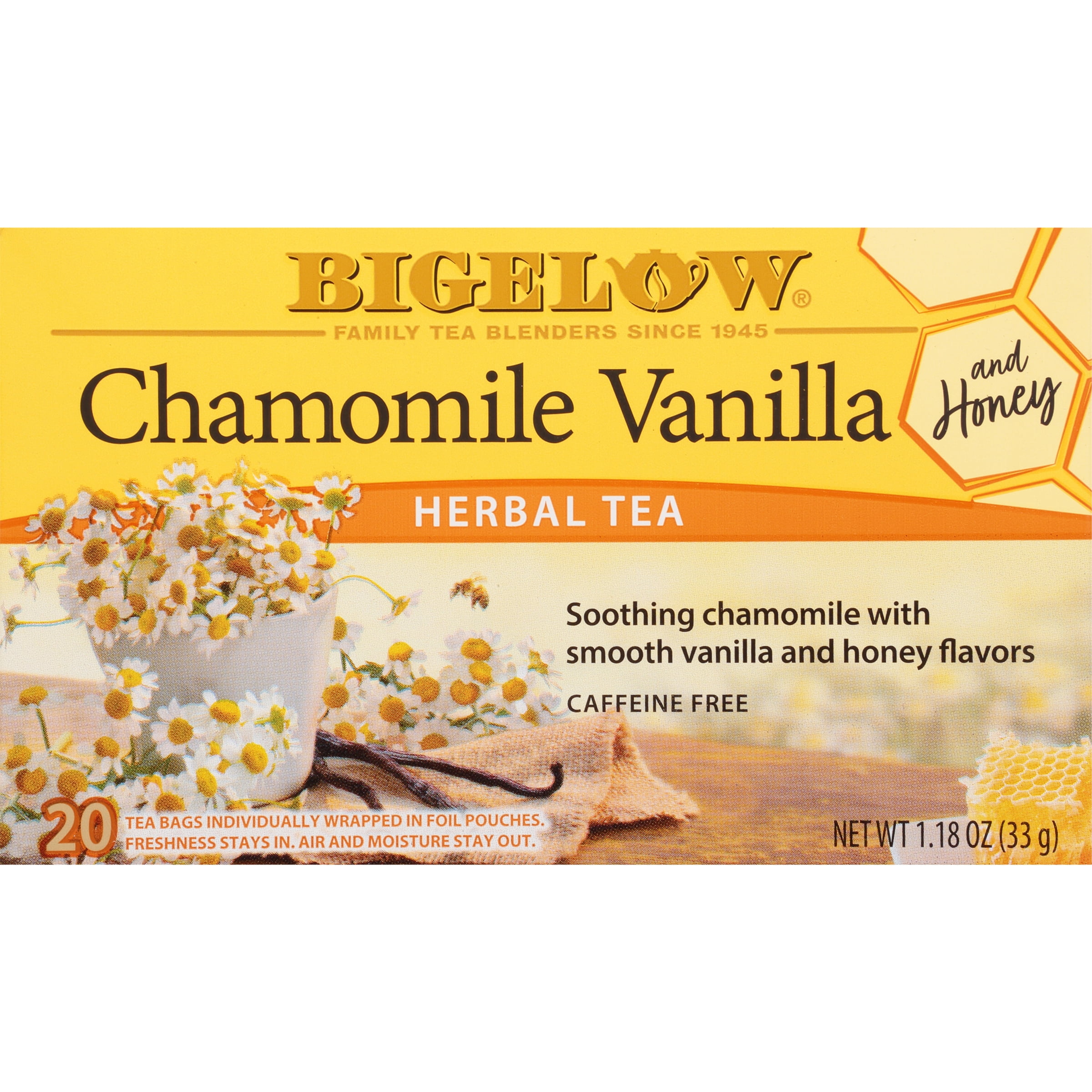 Bigelow Herbal Tea, Chamomile Vanilla And Honey, Tea Bags, 20 Ct