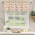 thumbnail image 3 of 2 Pack Valances for Windows, Autumn Maple Leaves Window Valances for Living Room/Bedroom/Bathroom, Farmhouse Falling Leaf Plants Light Filtering Kitchen Curtain Valance Window Treatment 60"W x18" L, 3 of 9