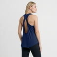 thumbnail image 5 of Women's Fanatics College Navy Seattle Seahawks Iron Fan Tank Top, 5 of 5