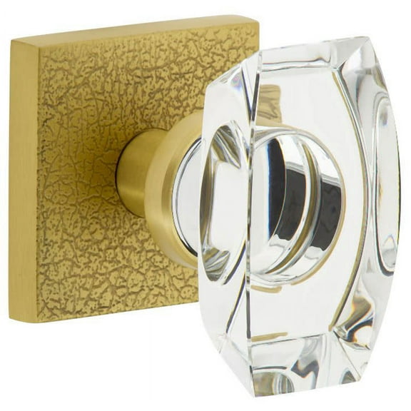 Viaggio Qadmltsta_Psg_234 Motivo Solid Brass Passage Door Knob Set - Brass