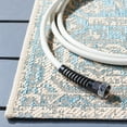 thumbnail image 4 of SAFAVIEH Beach House Diggory Medallion Indoor/Outdoor Area Rug, Aqua/Cream, 6'7" x 9'2", 4 of 10