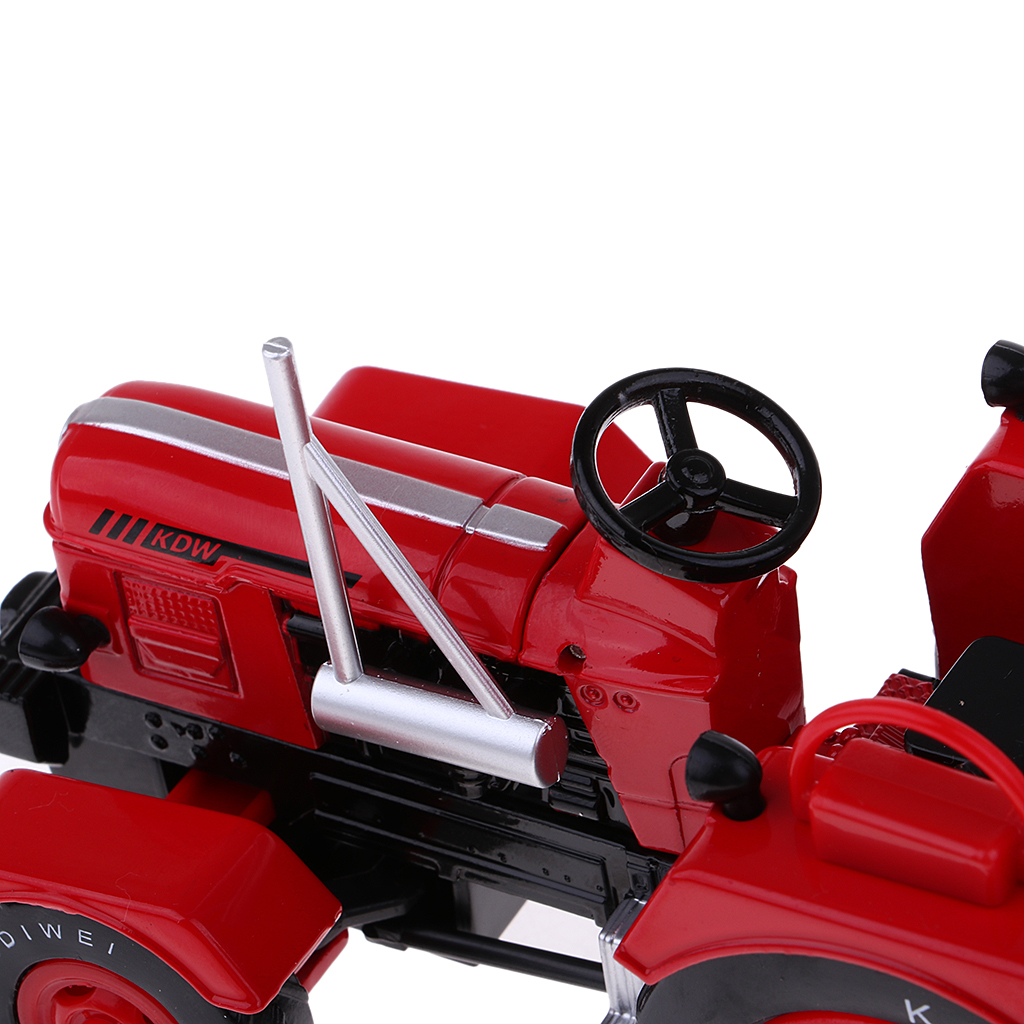 1:18 Vintage Alloy Engineering Tractor Construction Vehicle Vehicle Gift Red - image 4 of 8