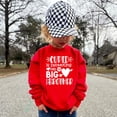 thumbnail image 2 of Cupid is Promoting Me to Big Brother Sweatshirt for Sibling Reveal Announcement Red Sweatshirt 2T, 2 of 4