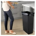 thumbnail image 3 of 23 Gallon Trash Can - Slim Black Kitchen Garbage Bin - Tall, Space Saving, Durable Plastic - Indoor Home, Office, Classroom Use, 3 of 5