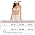 thumbnail image 2 of Top de malla de manga larga con capas para mujer, bordado floral, transparente, camiseta, blusa, color albaricoque S, 2 of 2