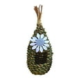 thumbnail image 1 of Fiudx Jaula para Pájaros Tejida con Hierba, Fabricada con Fibra Vegetal Natural, Transpirable y Cómoda, Diseño Único Artesanal, Decoración para Jardín Exterior, Accesorio Ecológico para El Hogar, Var, 1 of 3
