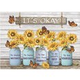 thumbnail image 2 of Kits de costura DIY de bordado de jarrón de girasol con cuentas de 11 quilates de punto de cruz completo Likrtyny  decoración de arte, 2 of 9
