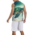 thumbnail image 5 of Wukai Watercolor Turtle5 Men’s Basketball JerseyLarge, 5 of 7
