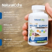 16-in-1 Immune Support Formula - L-lysine & Zinc Dietary Supplement - 60 Vegan Capsules - Natural Cure Labs