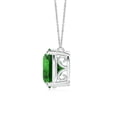 thumbnail image 2 of ANGARA Lab Grown 4.51 Ct East-West Oval Emerald Solitaire Pendant for Women in 14K White Gold (Size-12x10mm) | May Birthstone, Anniversary, Jewelry Gift for Women | Lab-Grown Emerald Necklace, 2 of 8